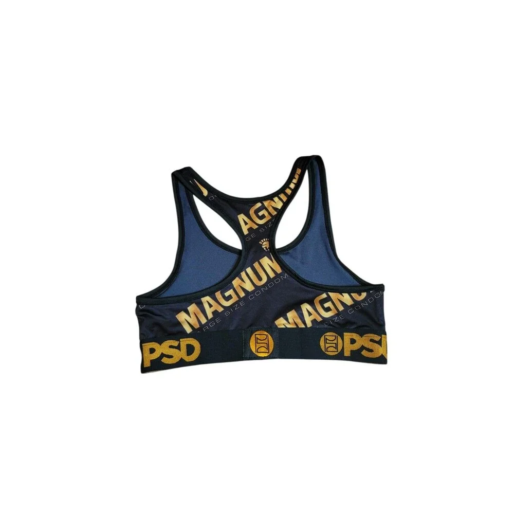 MAGNUM PSD Trojan Sports Bra Black Gold Size XS New Without Tags
